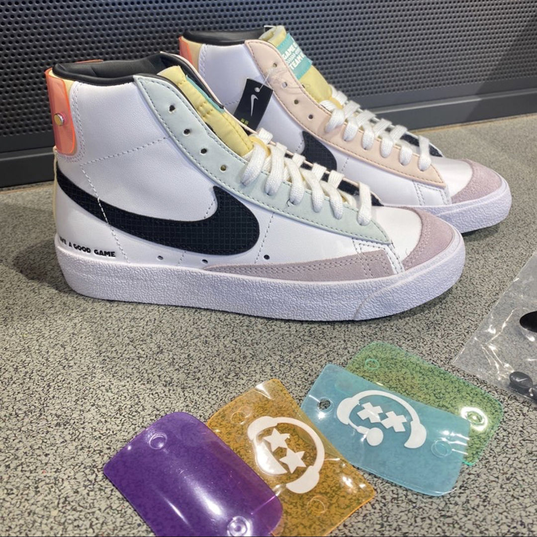 者lpl联名aj冬季男鞋运动鞋子 开拓者电玩白黑粉(送鞋带 全套蓝毒) 38