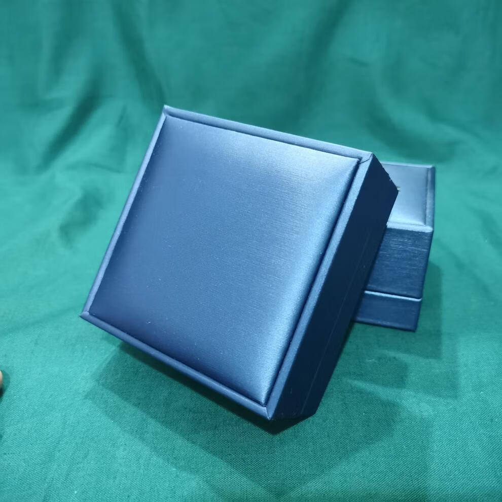 奥盛益美 中国黄金首饰盒 千雅银尚中国黄金包装盒首饰盒高端灰色皮盒