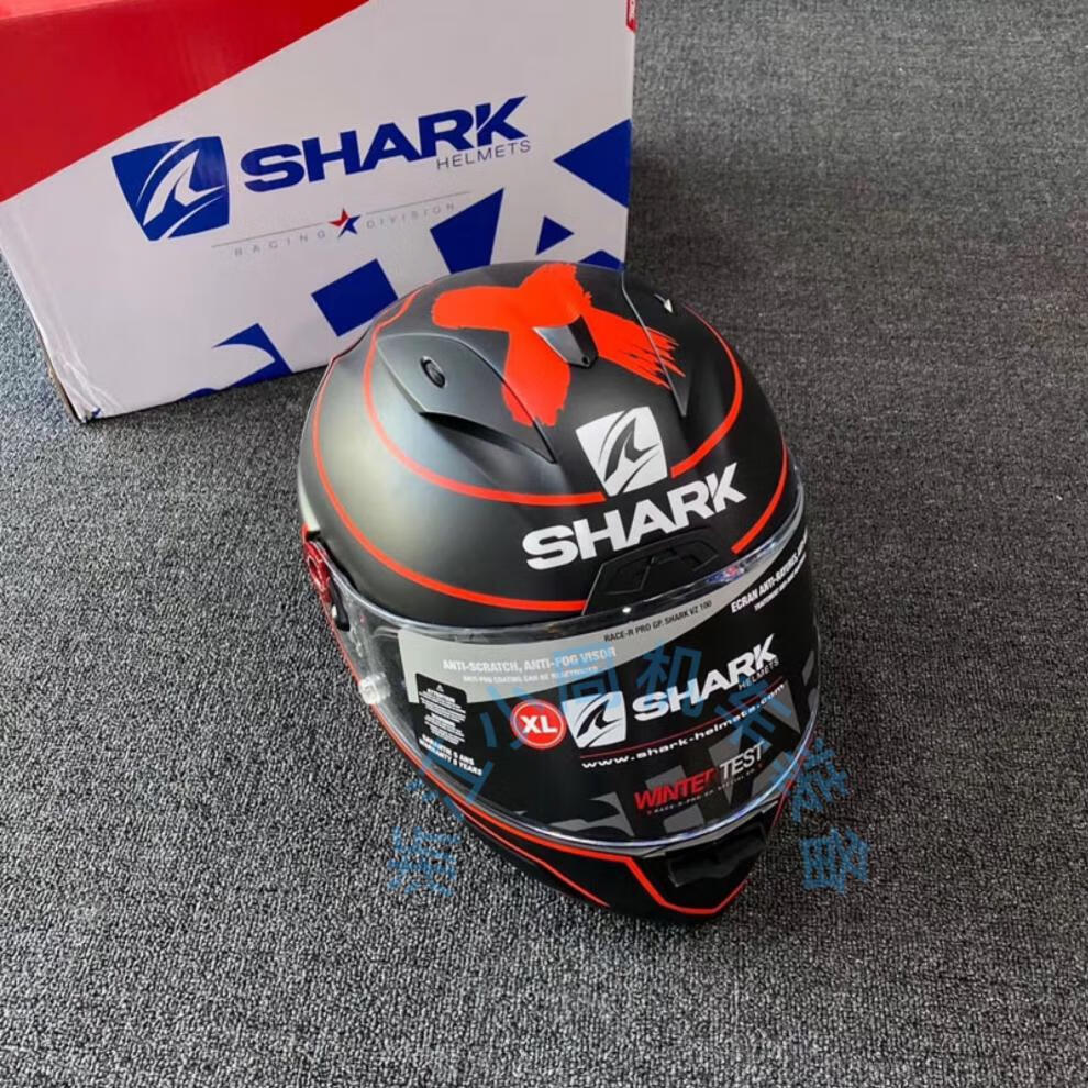 京选好货shark头盔洛伦佐鲨鱼户外轻奢洛伦佐雷丁碳纤维racerprogp大