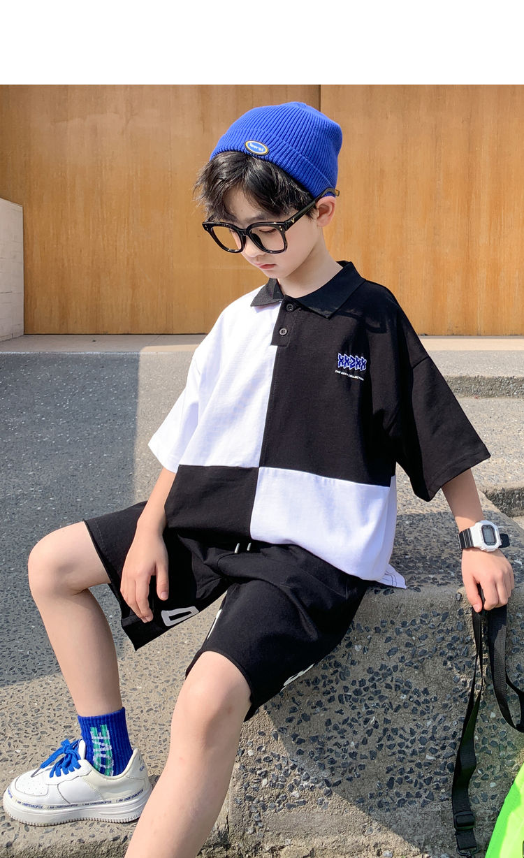 迪士尼商场同款小孩衣服男夏款10岁小男孩中大童1315岁夏装男童夏季