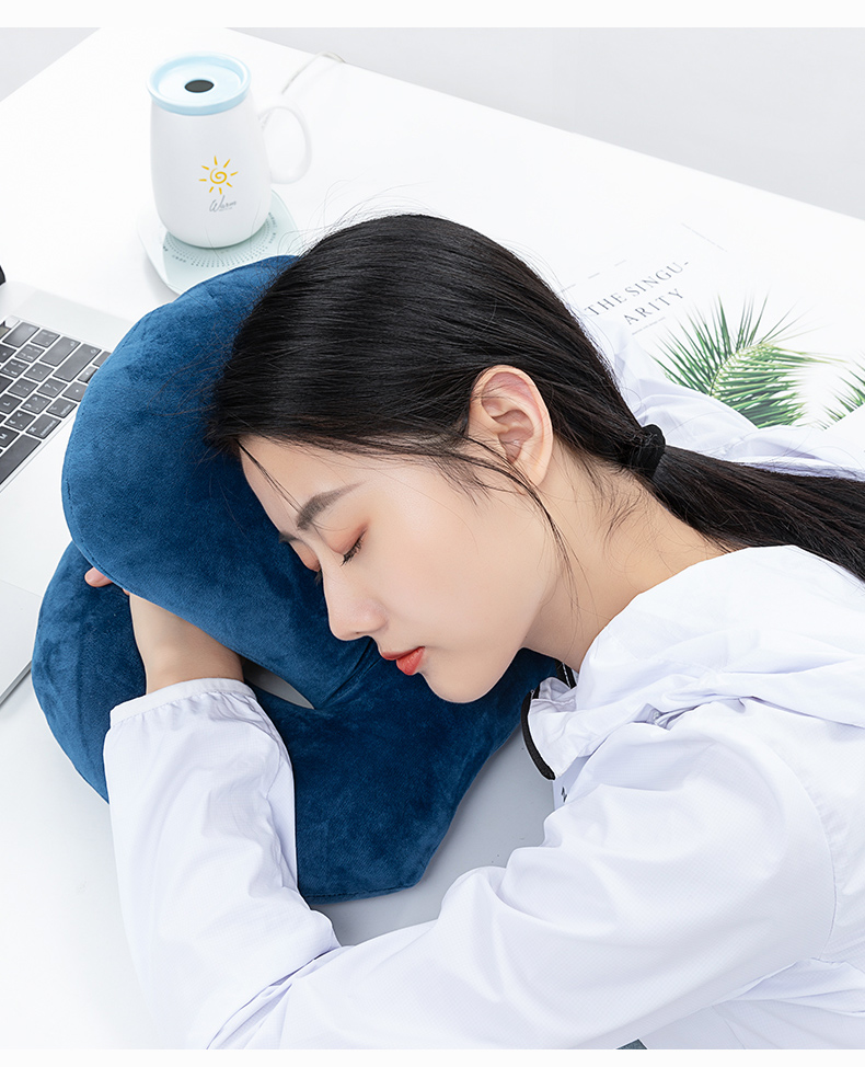 69午睡枕办公室趴着睡觉神器学生午休趴趴枕男生女生抱枕桌上wj 印