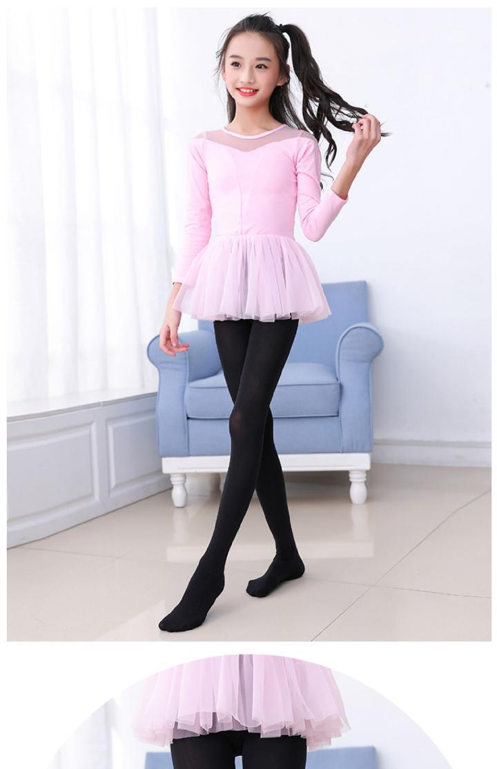 涟画儿童舞蹈袜白色女童连裤袜春秋薄款夏季宝宝丝袜连体长筒袜子中大