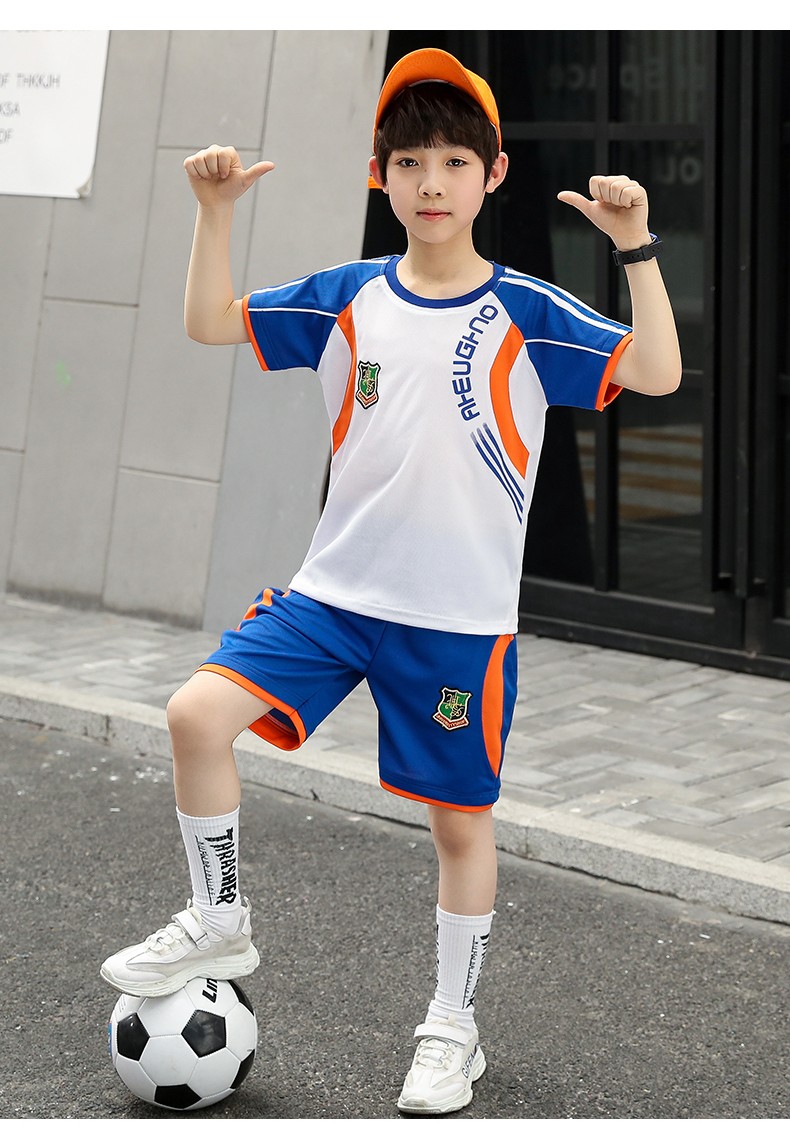 男童夏季足球运动套装夏款儿童速干衣训练服小男孩学生中大童ladidas