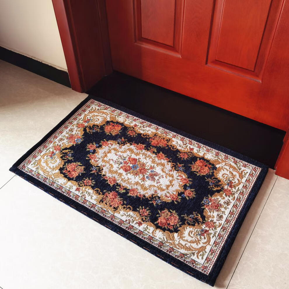 风琳静 红玫瑰花进门蹭玄关刮泥吸水卫生间布地毯出入平安门厅子