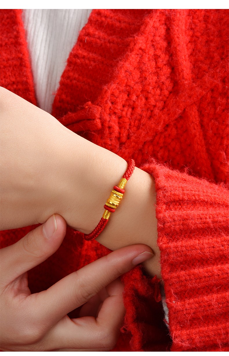 首饰情侣礼物一对异地恋纪念手工编织本命年红绳手链女520情人节礼物