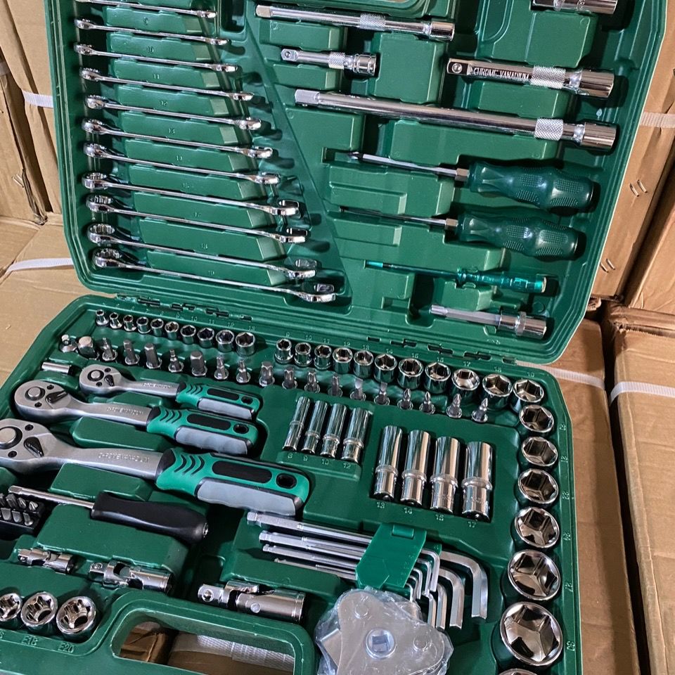 121件套72齿汽修工具套装汽车维修组筒扳手组合工具汽修工具h121件72
