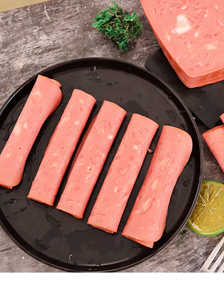 香肠500g大成台畜切片火腿三明治火腿片手抓饼早餐烘焙方形香肠片500g