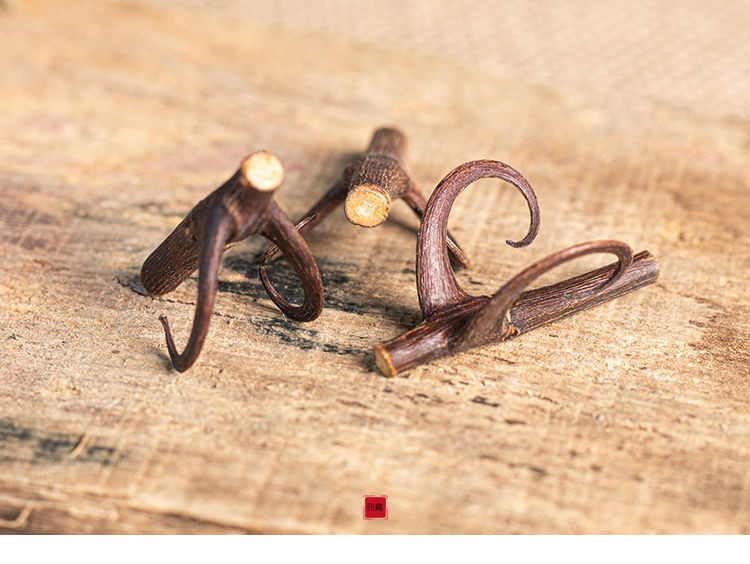 同仁堂精选钩藤新货中药材钩藤勾藤双钩钓藤鹰爪风钩倒挂刺 含钩95