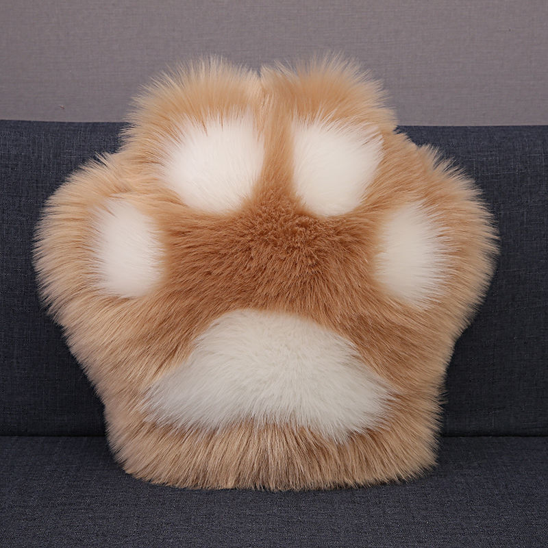 花仟陌北欧风熊猫掌抱枕ins可爱猫爪抱枕沙发床头靠枕客厅卧室飘窗