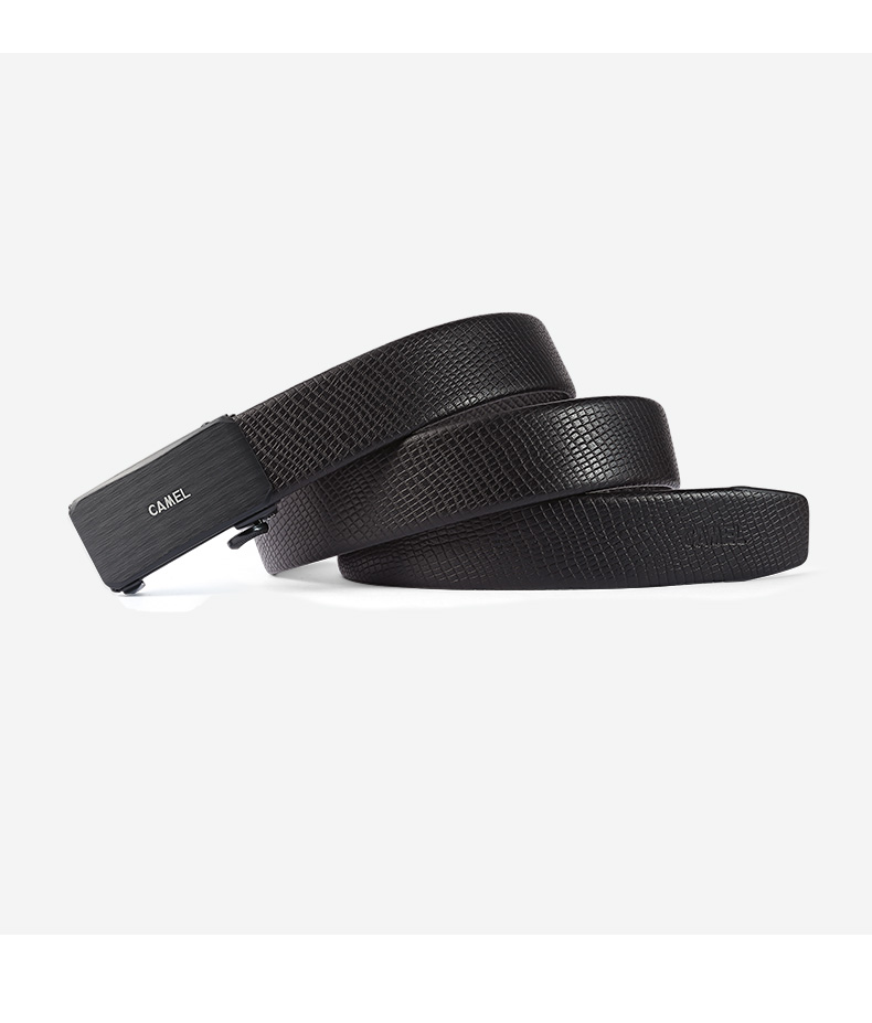 箱包皮具配件 男士皮带 骆驼牌 骆驼(camel)男装皮带男 新款男士真皮