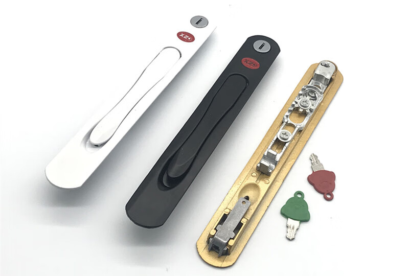 加长隐藏式纱窗把手锁免钉铝合金窗传动拨叉金刚网纱门窗开关拉手