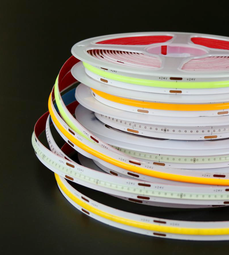 欧普侍旗舰品质超亮线形灯cob灯带自粘款24v低压led柔性软灯条家装