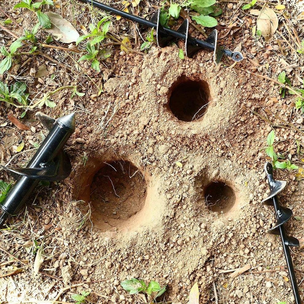 新款农活神器钻土挖坑土地打洞神器手电钻地钻头花园翻土松土种植种菜