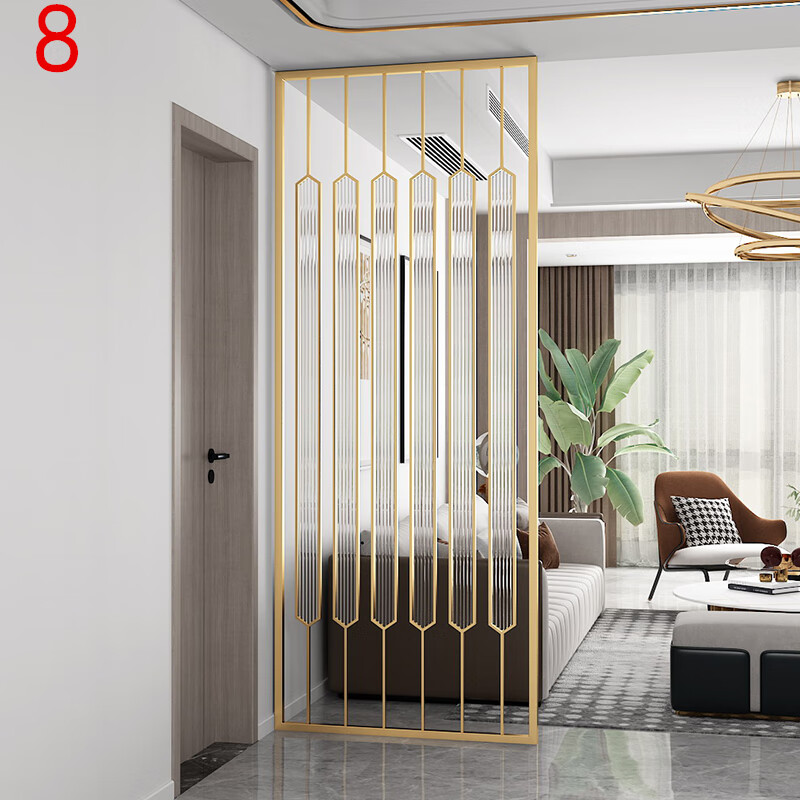 折叠屏风隔断 移动屏风 北欧电视墙网红屏风架客厅餐厅玄关入户门轻奢