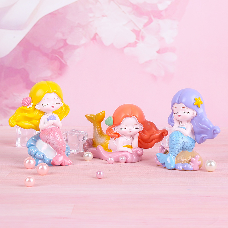 【特价】美人鱼公主盲盒女孩少女公仔摆件潮玩手办女生版儿童生日开学