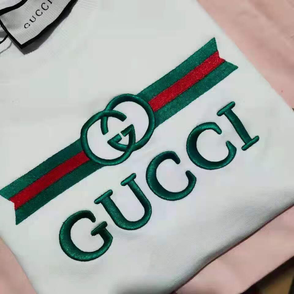 棉短袖潮牌韩版宽松大码圆领男女同款情侣百搭t恤尊品熊黑色刺绣短袖m