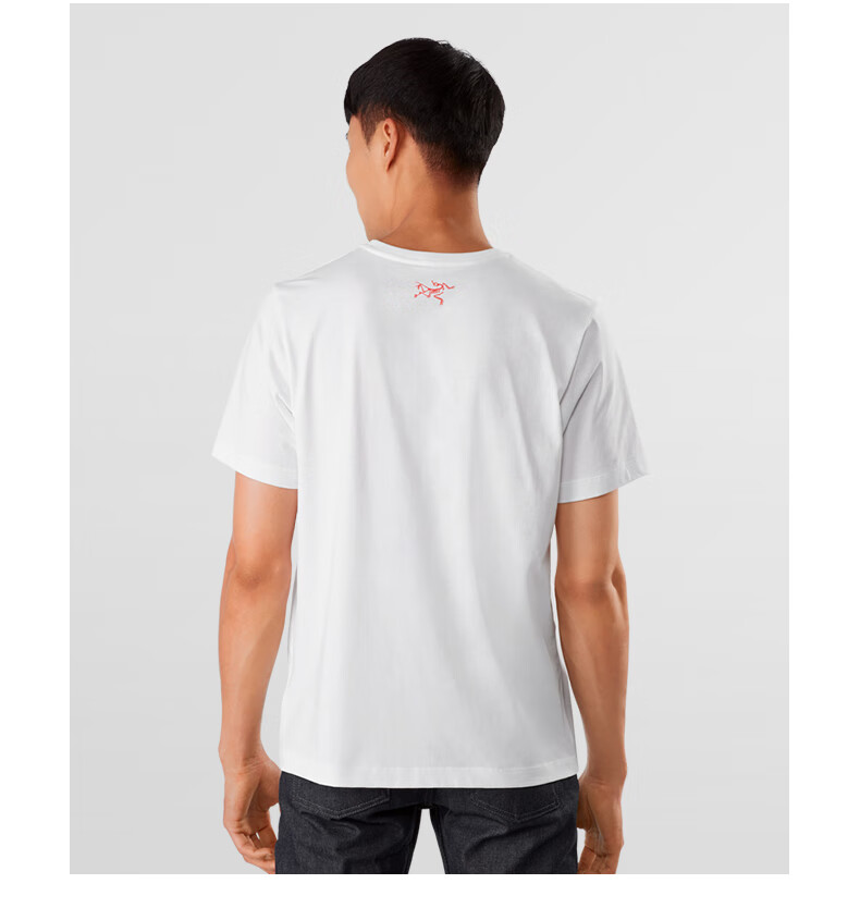 arcteryx始祖鸟 男子 glyphs t-shirt 短袖t恤 白色 xl