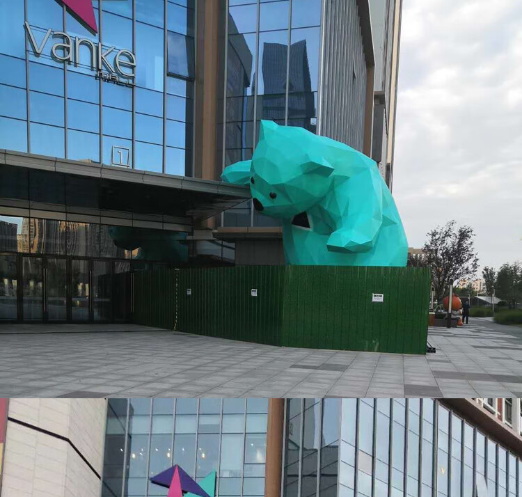 定制玻璃钢人物雕塑定制户外卡通大型商场网红熊猫美陈ip形象公仔摆件