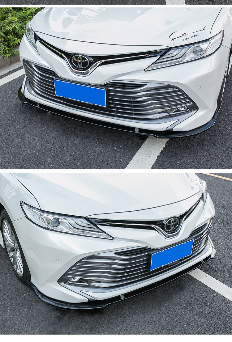 专用于款八代凯美瑞前铲护角大包围前唇保险杠改装代 21款豪华版三段