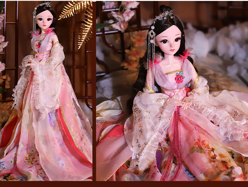 仙气古装娃娃 60厘米中国古风娃娃玩具女孩古代仿真套装超大号古装