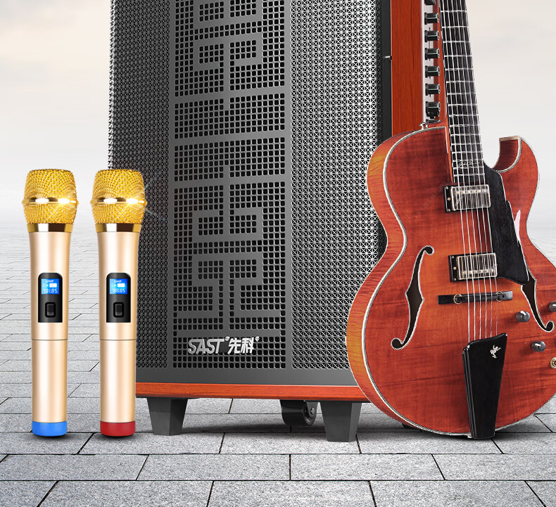 先科166广场舞户外音响音箱k歌演出便携无线移动家用手提带话筒重低音