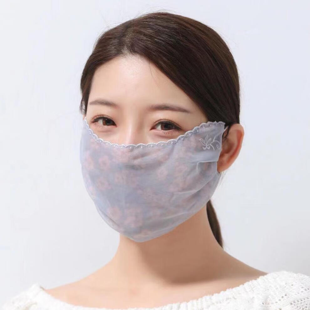 xpmr新品护眼角防晒口罩夏季口罩女薄款防晒透气护眼角夏天防加大网纱