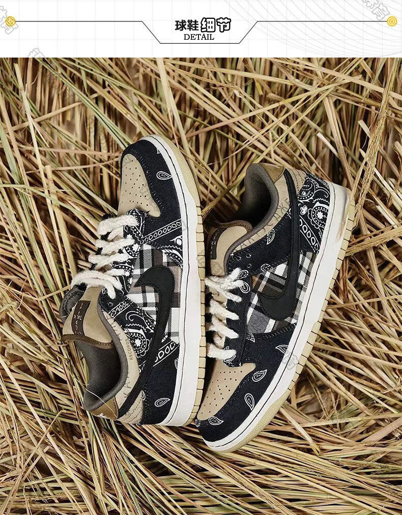 sbdunk冰雪奇缘腰果花男女鞋情人节联名aj低帮百搭休闲运动滑板鞋腰果