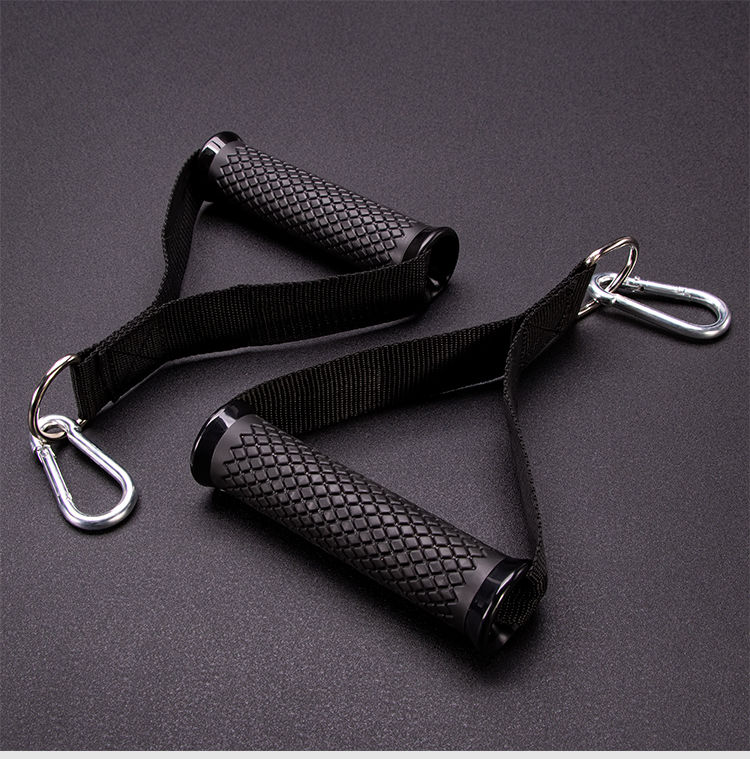 把手拉力器配件弹力绳拉手大飞鸟手柄黄色橡胶手柄多功能健身手柄单个