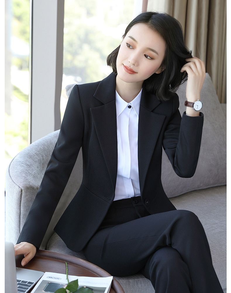 黑色西装套装女职业装女装工装职业套装女白领西服装女士2020 黑色