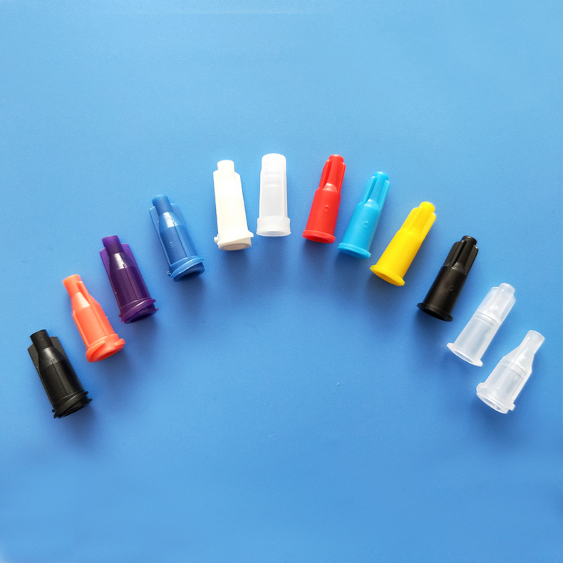 武藏堵头武藏螺口透明堵头注射器堵头盖帽卡口紫外线针筒密封冒黑色