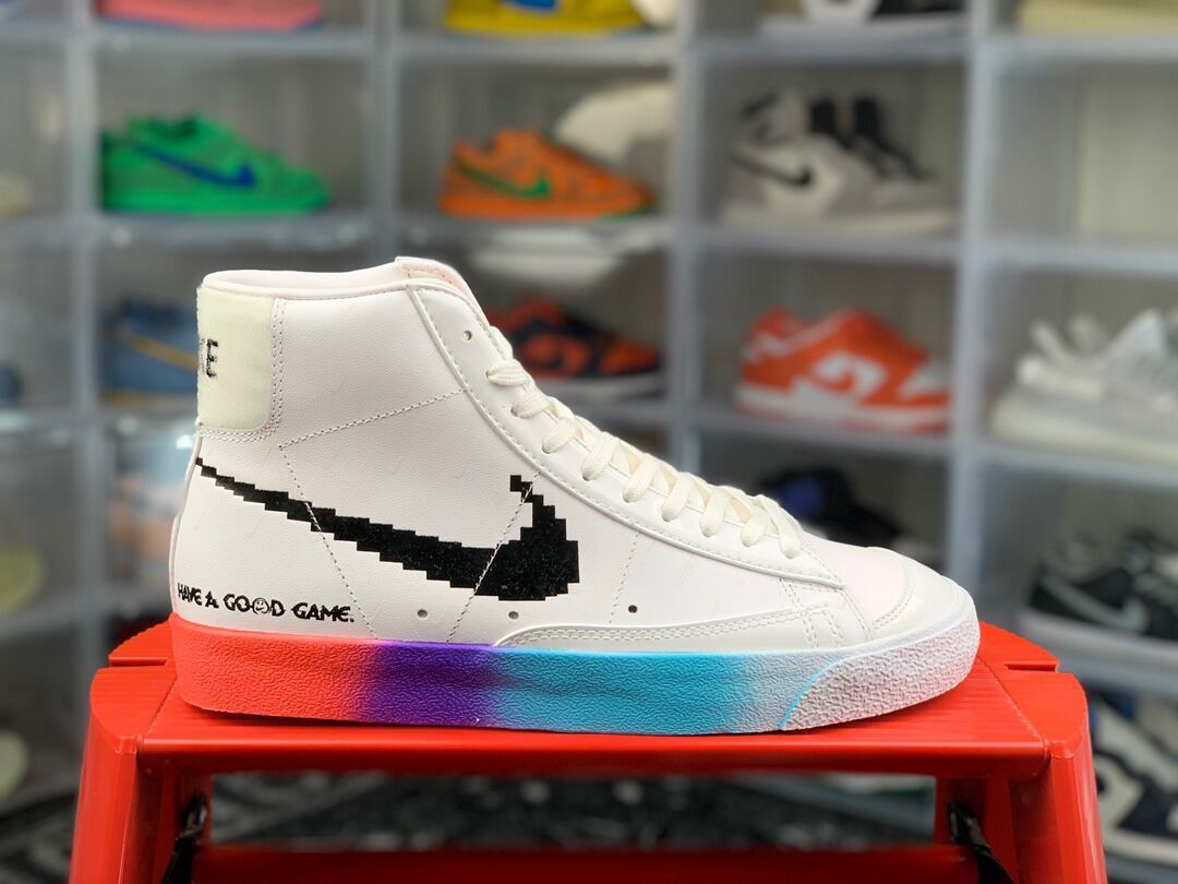 板鞋上海限定blazer双钩反光时尚运动鞋开拓者电玩像素20掌柜推荐36