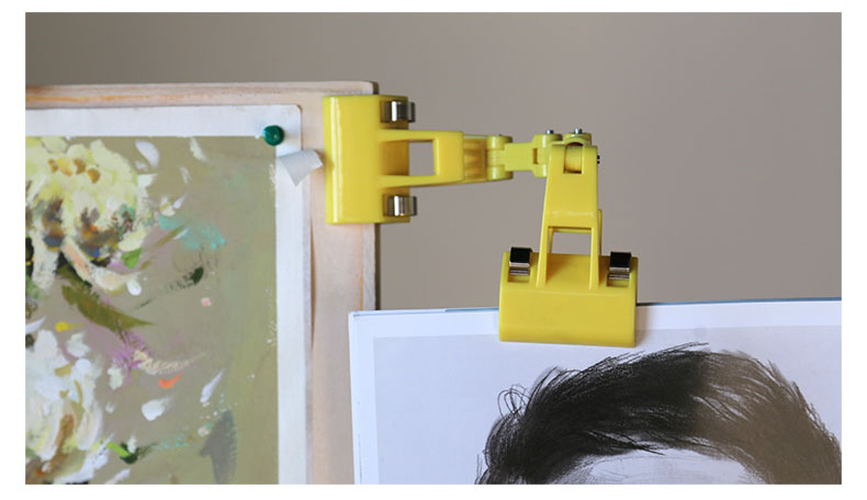 左绘画画临摹夹美术生专用范画夹夹画夹子画板夹子水粉色彩素描夹子用