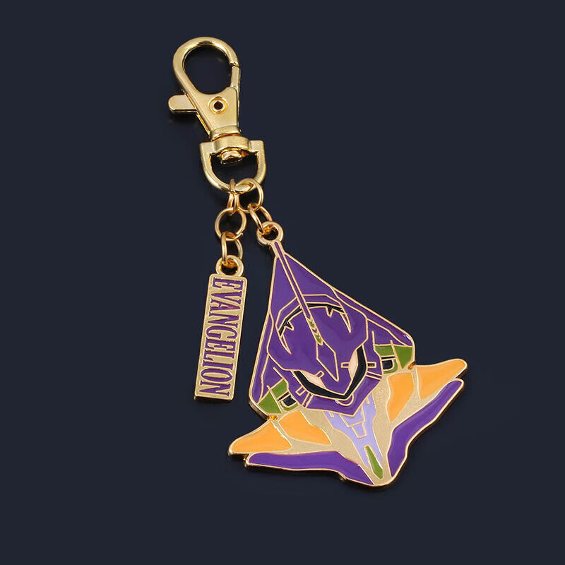 零初号机钥匙扣新世纪福音战士书包吊坠装饰品2 eva枫叶挂件【图片