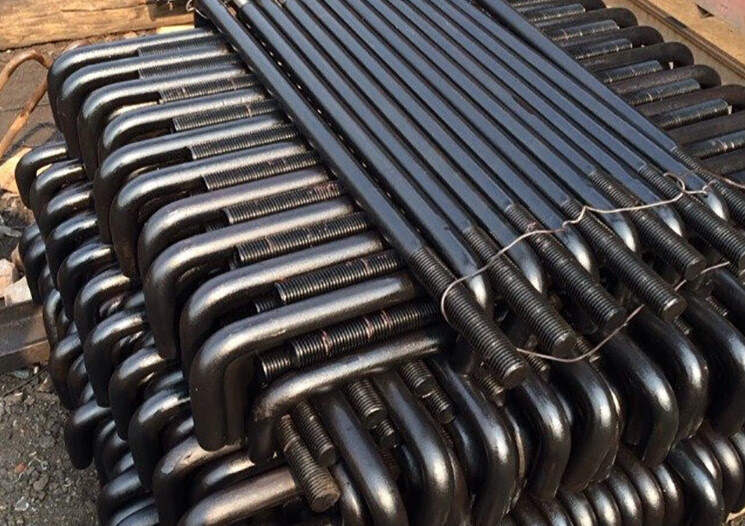 螺栓q235q345/355b预埋件地基脚螺丝钢结构高强度螺杆 浅灰色 m24*高