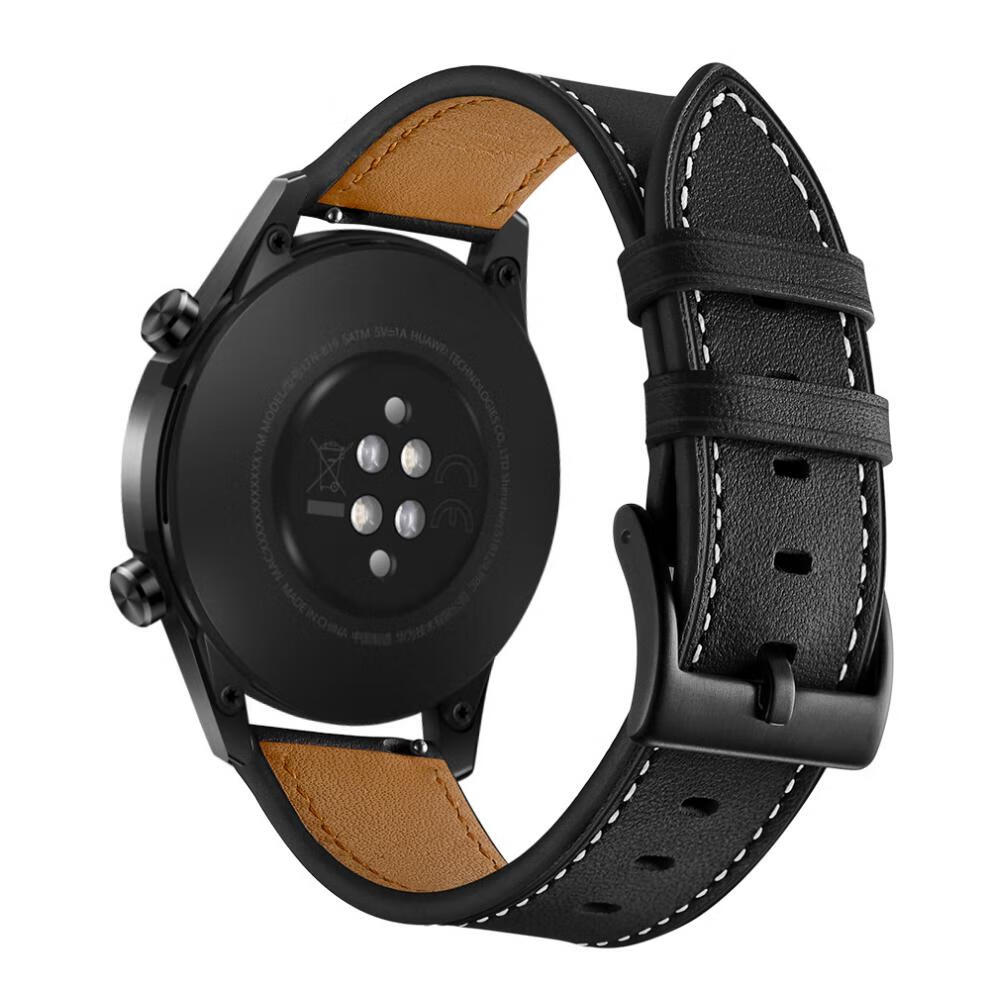 watchgt2 46mm表带运动版gt242mm雅致版时尚版尊 黑色 适用:华为watch