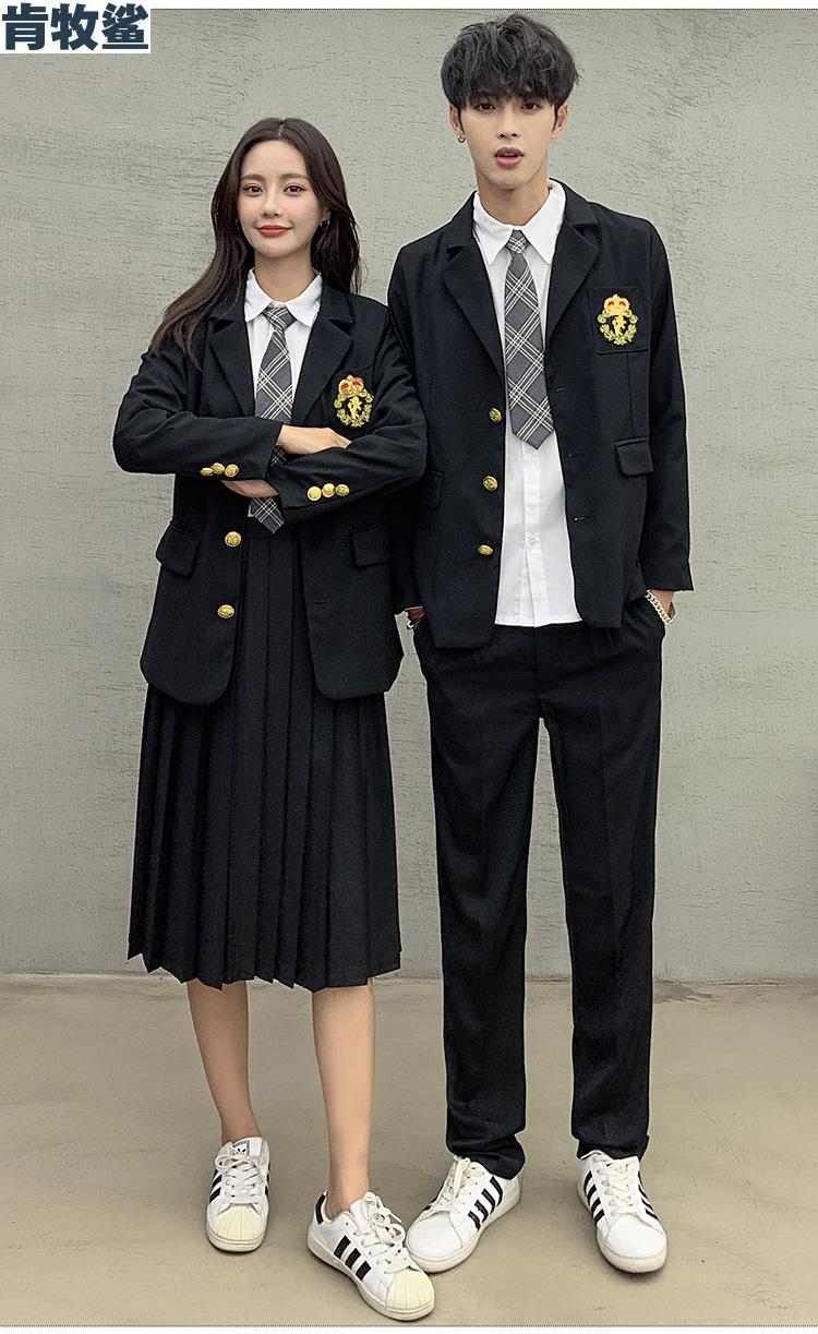 高三西服套装韩版jkdk韩版学院风班服套装初高中学生毕业会jk制服西装