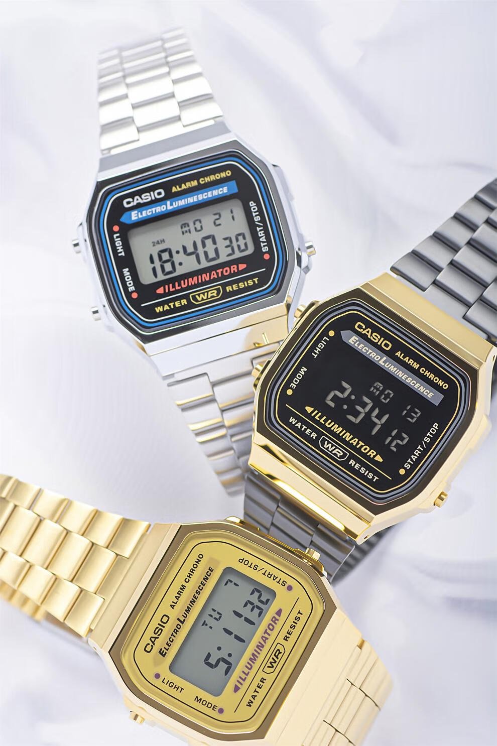 卡西欧(casio)casio卡西欧手表男女小方块情侣电子表a158w/a168a159w