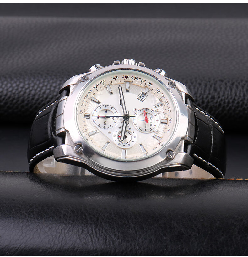 适配卡西欧ef524d7a表带配件edifice系列5051ef524d男真皮手表带棕色