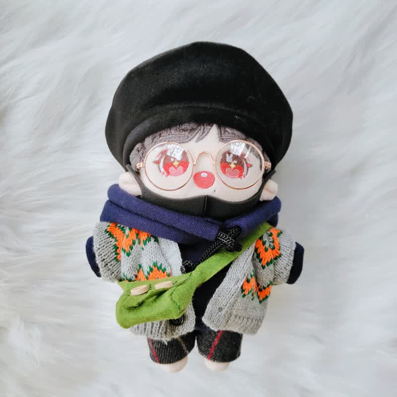 20厘米肖战玩偶人形公仔卡通q版明星同款棉花娃娃可爱毛绒应援礼 猪猪