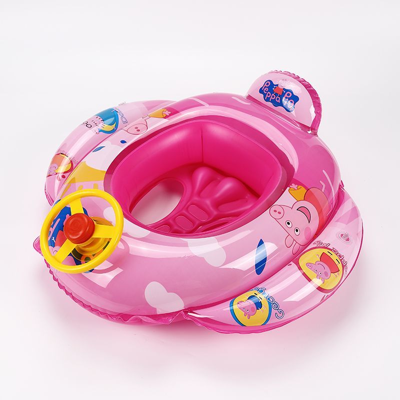 小猪佩奇游泳圈小猪佩奇游泳圈儿童加厚座圈男女宝宝幼儿腋下救生圈