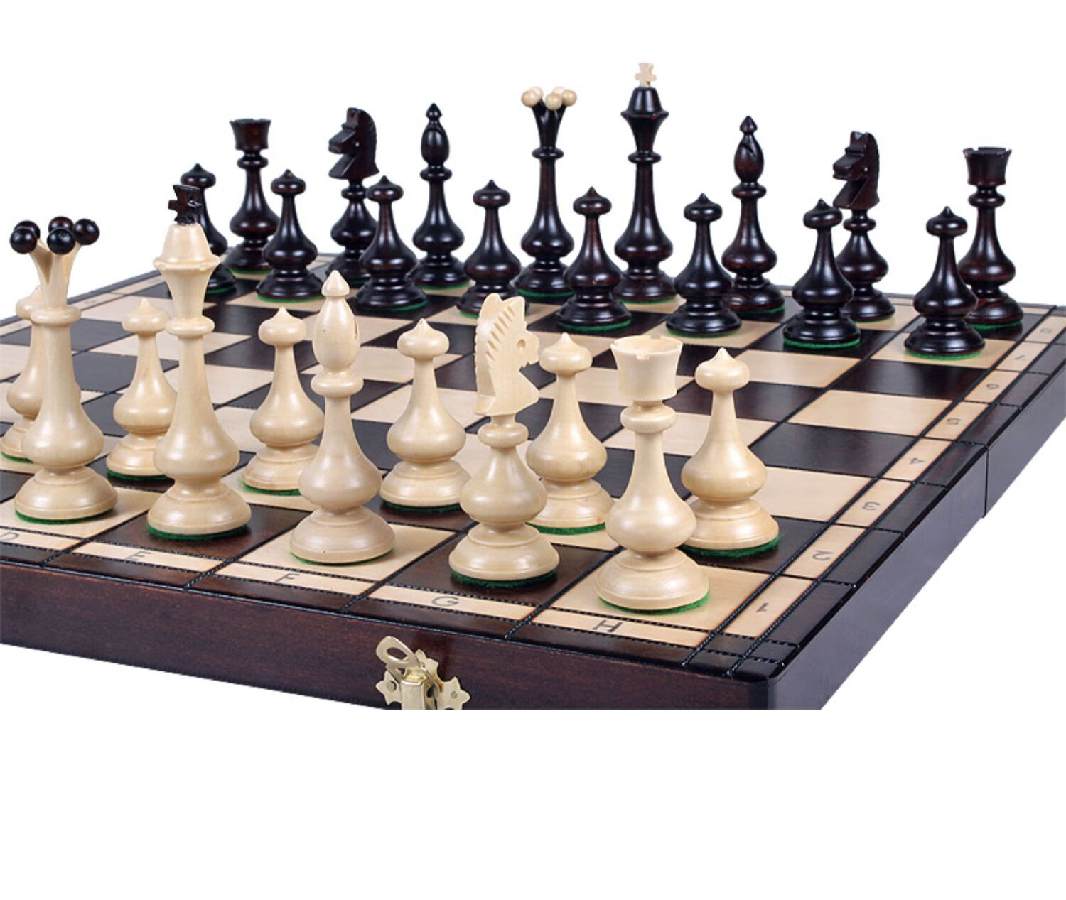 波兰进口实木棋盘棋子大型折叠国际象棋欧式装饰咖啡馆儿童节礼品