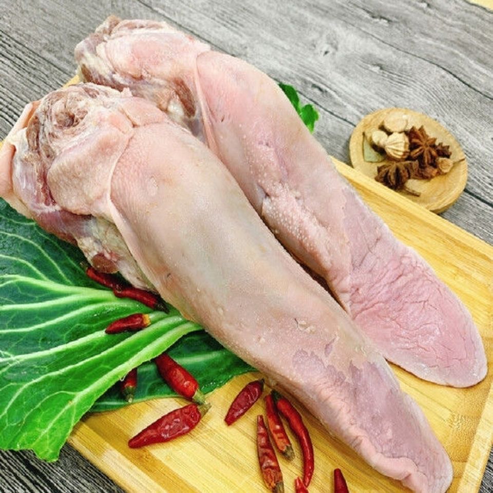 新鲜猪舌头10斤箱带根猪口条非无根口条农家散养土猪卤货食材青封铭5