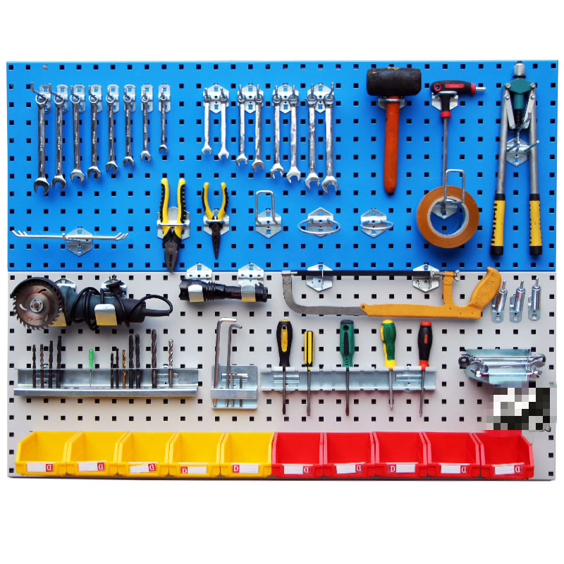 工具挂板架墙壁装饰方孔洞洞板置物架五金收纳整理工具墙挂板挂钩