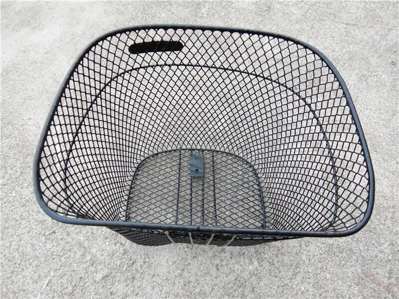 电动车车筐车篮电瓶车自行车篓菜篮子支架加粗加大通用盖子单车框