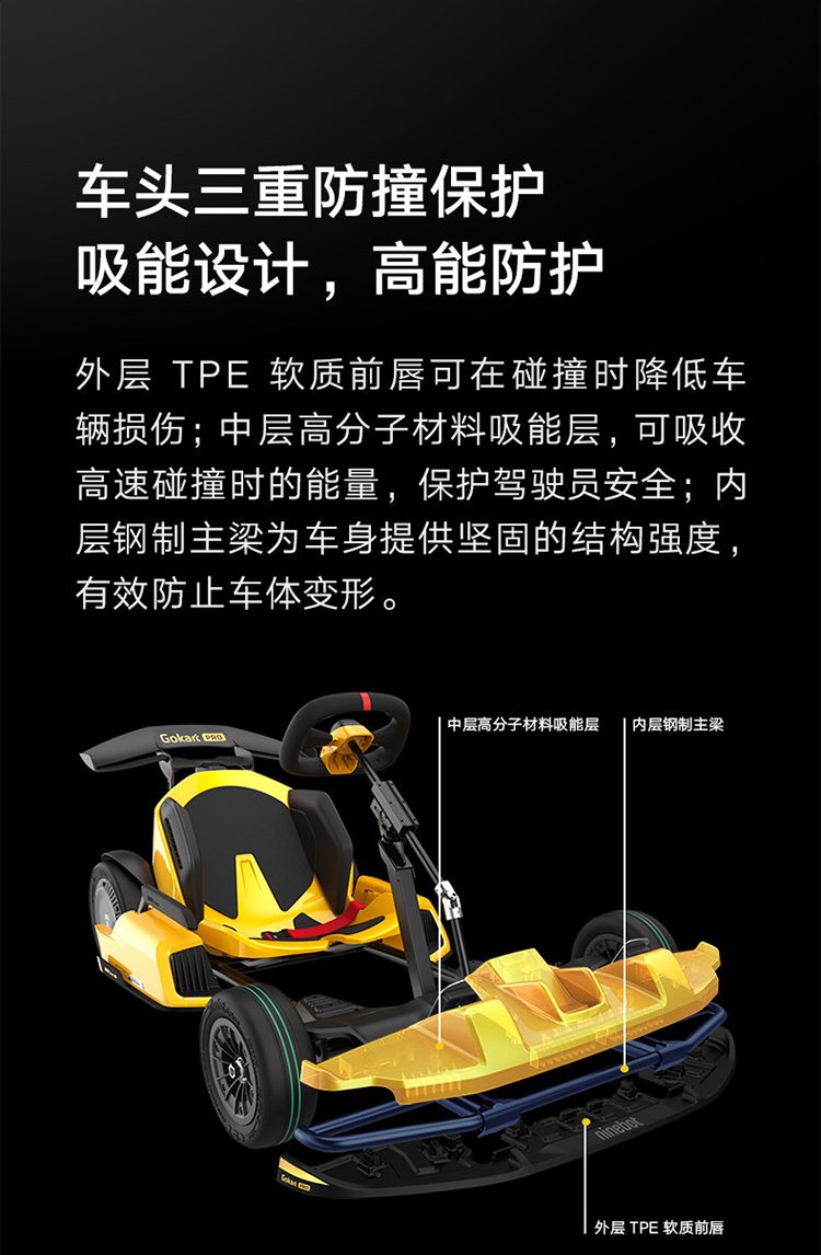 小米卡丁车纳恩博ninebot九号卡丁车pro兰博基尼定制版儿童成人漂移网
