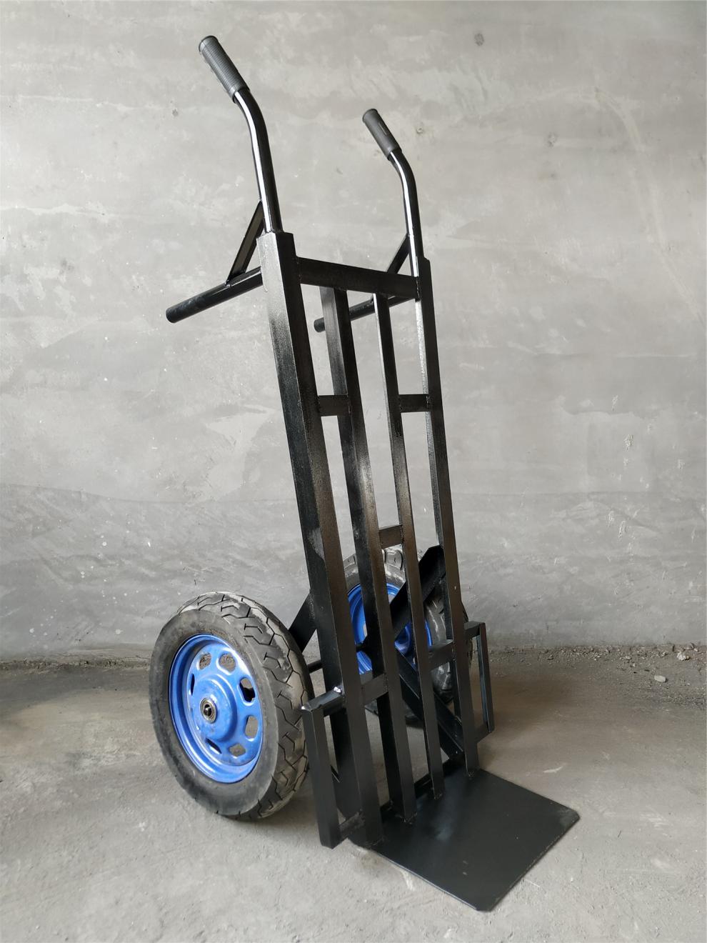 货车拖车手拉车载重王推货车搬运车 千斤老虎王带支腿款配特级实心轮