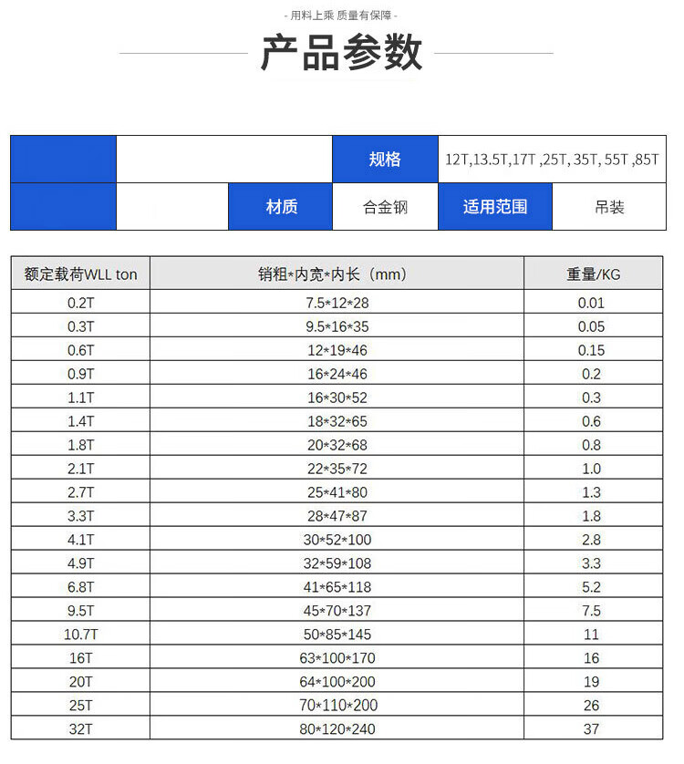 定製卸扣u型卸扣形鎖釦起重卸扣重型u形卸扣d型卸扣u型環卡環卡扣16t