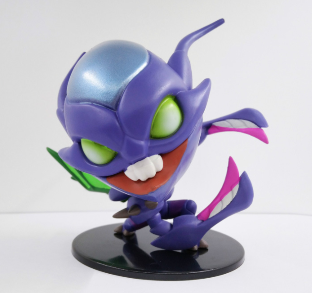 lol英雄联盟q版手办锤石诺手螳螂赵信男刀劫公仔摆件模型车载游戏螳螂