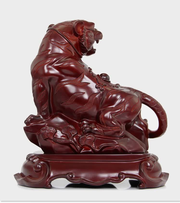 春风先生轻奢高端老虎摆件上山虎工艺品办公室装饰品虎年吉祥物摆设大