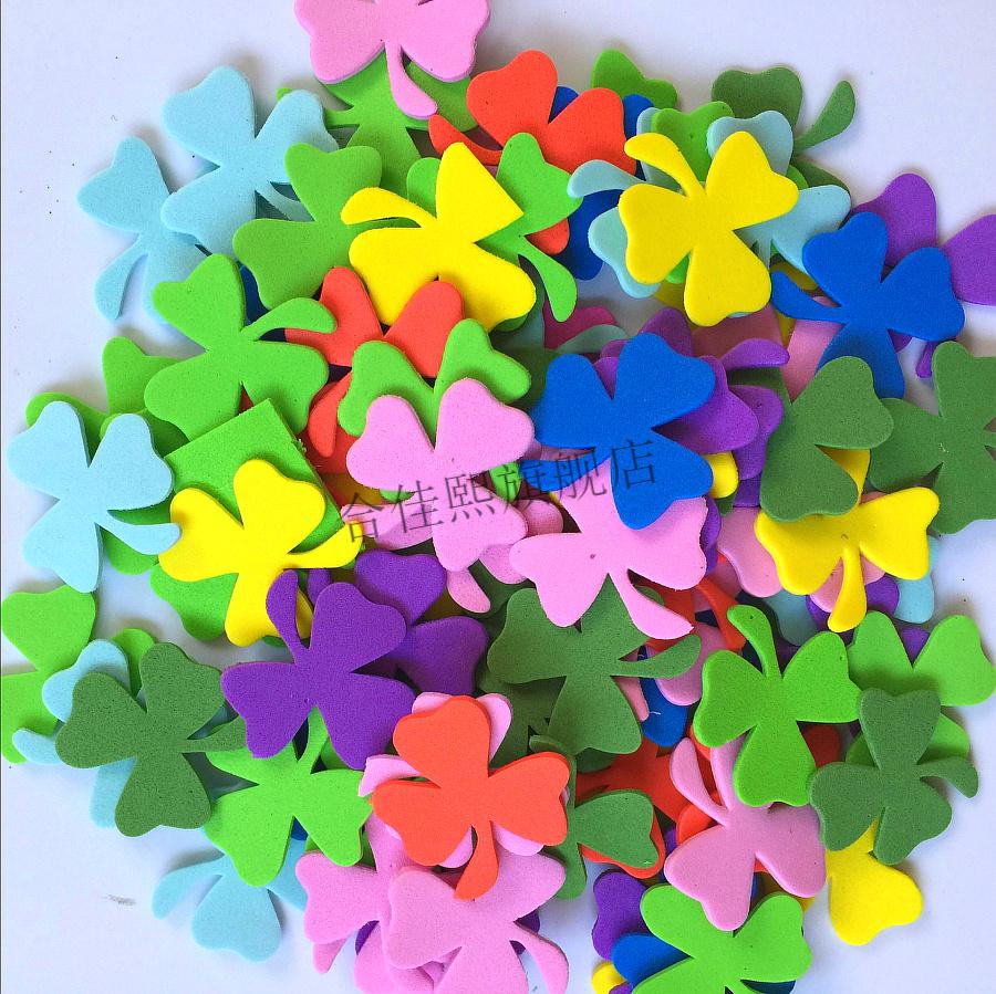 幼儿园教室环境布置海绵纸立体泡沫花朵小学黑板报墙贴装饰材料21号